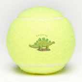 Funny stegosaurus dinosaur cartoon tennisballen (Voorkant)