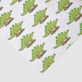 Funny stegosaurus dinosaur cartoon tissuepapier (Detail)