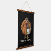 Funny STEM Analyst Robot Turkey Thanksgiving Gift Hangend Wandkleed (Gebogen)