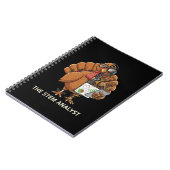  Funny STEM Analyst Robot Turkey Thanksgiving Gift Notitieboek (Linkerzijde)