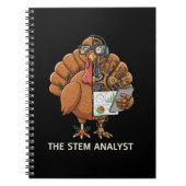 Funny STEM Analyst Robot Turkey Thanksgiving Gift Notitieboek (Voorkant)