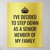Funny Step Down as Senior Member of Family Royal Poster (Voorkant)