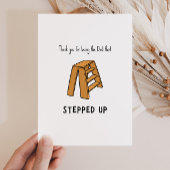 Funny Stepdad Pun vaderdag Feestdagenkaart