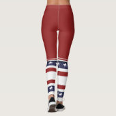 Funny sterren strepen lange sokken vrouwen leggings (Achterkant)