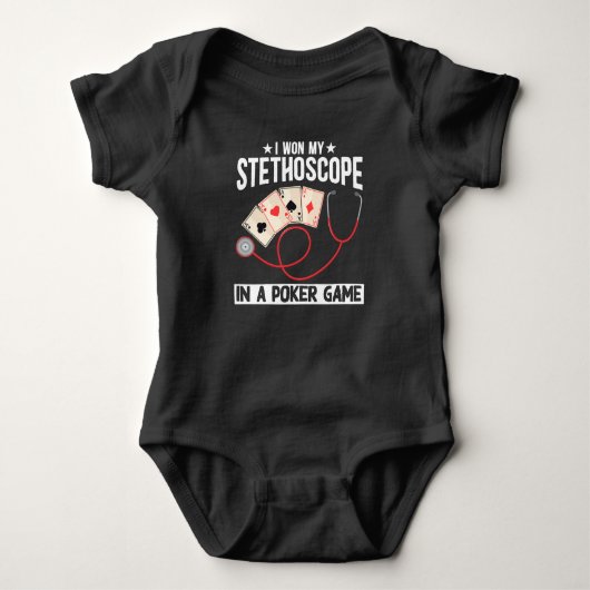 Funny Stethoscoop Joke Nurse Doctor Hospital Humor Romper (Voorkant)