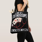 Funny Stethoscoop Joke Nurse Doctor Hospital Humor Tote Bag (Dichtbij)
