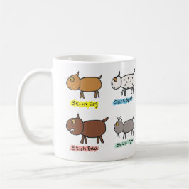 Funny Stick Dogs Koffiemok