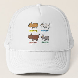 Funny Stick Dogs Trucker Pet