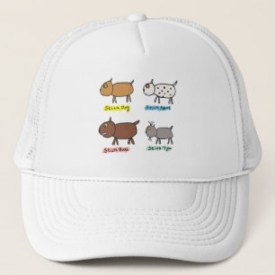 Funny Stick Dogs Trucker Pet