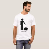 Funny Stick-Figuur en Briefcase T-shirt (Voorkant volledig)
