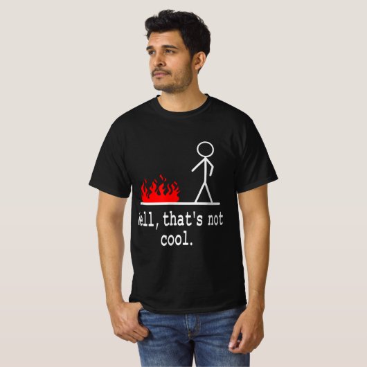 Funny Stick Figuur Man Sarcastic Pun Nou, dat is N T-shirt (Voorkant volledig)
