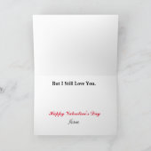 Funny Stick Lady Valentijnsdag Card Kaart (Binnen)