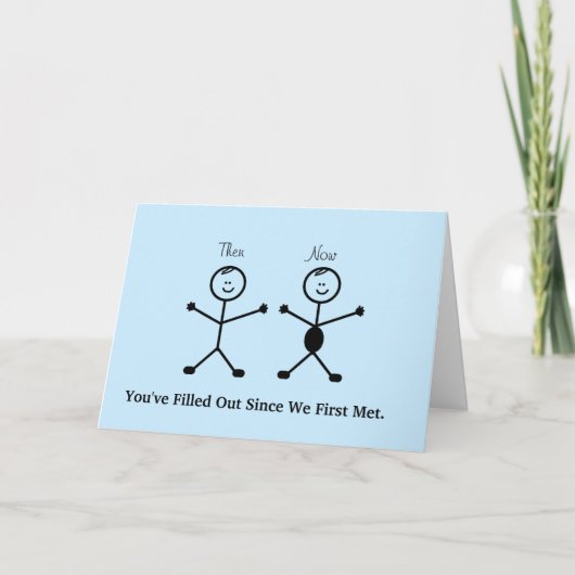 Funny Stick Man Valentijnsdag Card Kaart (Voorkant)