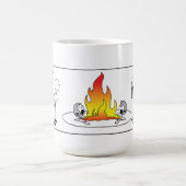 Funny Stick Mannen Wrestling Koffiemok (Center)