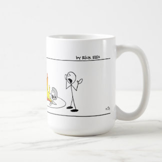 Funny Stick Mannen Wrestling Koffiemok