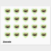 Funny Sticker met Pug Dog - Uw kleuren (Vel)
