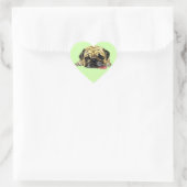 Funny Sticker met Pug Dog - Uw kleuren (Tas)