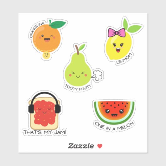 Funny sticker pun voor laptop (Vel)