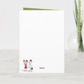 Funny stickman Christmas Kaart (Achterkant)