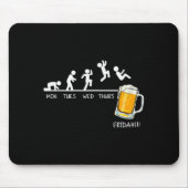 Funny Stickman Jumping Beer Days Of Week Friday Dr Muismat (Voorkant)