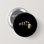 Funny Stickman Jumping Beer Days Of Week Friday Dr Ronde Button 5,7 Cm (Voorkant /achterkant)