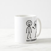 Funny Stickman Koffiemok (Voorkant rechts)