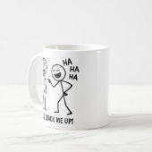 Funny Stickman Koffiemok (Voorkant links)