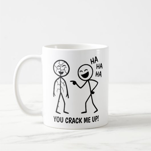 Funny Stickman Koffiemok (Links)