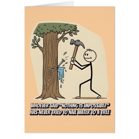 Funny stickman slogan (Voorkant)