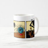 Funny Stickman Spin the Wereldbol Mok (Voorkant rechts)