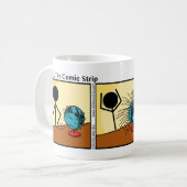 Funny Stickman Spin the Wereldbol Mok (Voorkant links)