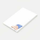 Funny Sticky Notes met Happy Sleeping Baby (Schuin)