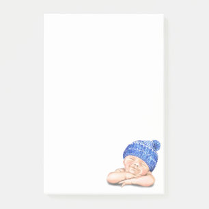Funny Sticky Notes met Happy Sleeping Baby