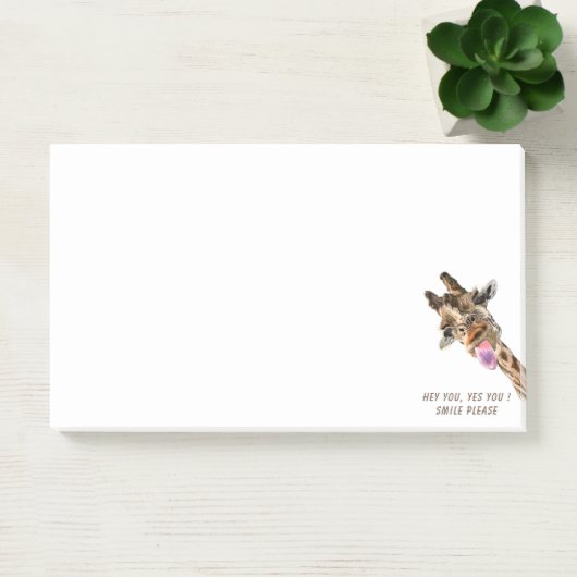 Funny Sticky Notes Speelse Giraffe - Aangepaste te (Kantoor)