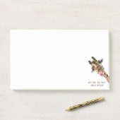 Funny Sticky Notes Speelse Giraffe - Aangepaste te (Op bureau)