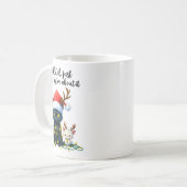 Funny Still Evil Just Being Festive About It Cat C Koffiemok (Voorkant links)