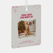Funny Still The Best Boy Dog Photo Christmas Metalen Ornament (Voorkant Rechts)