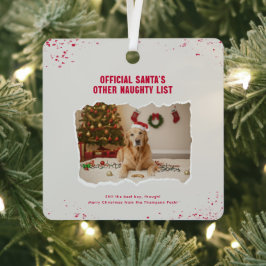 Funny Still The Best Boy Dog Photo Christmas Metalen Ornament