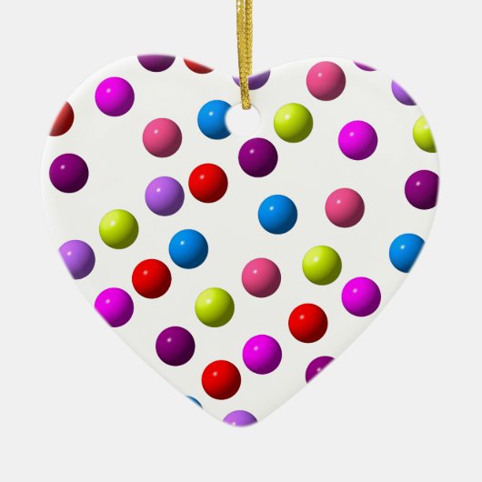 Funny Stippen Keramisch Ornament (Voorkant)