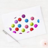 Funny Stippen Ovale Sticker (Envelop)