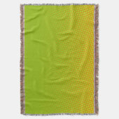 Funny Stippen Pattern green oranje + jouw idee Deken (Voorkant Verticaal)