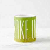 Funny Stippen Pattern green oranje + jouw tekst Koffiemok (Center)