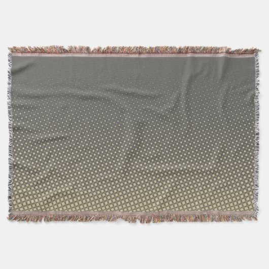 Funny Stippen Pattern grijs zand + jouw idee Deken (Voorkant)