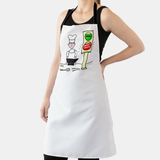 Funny Stir Fry Wok Chef Apron Schort (Insitu)