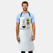 Funny Stir Fry Wok Chef Apron Schort (Gedragen)
