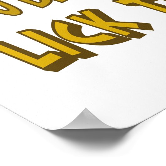 Funny Stir the Pot Lick the Spoon Poster (Hoek)