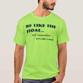 Funny Stoat Weasel Woodland Animal Comedy Green T-shirt