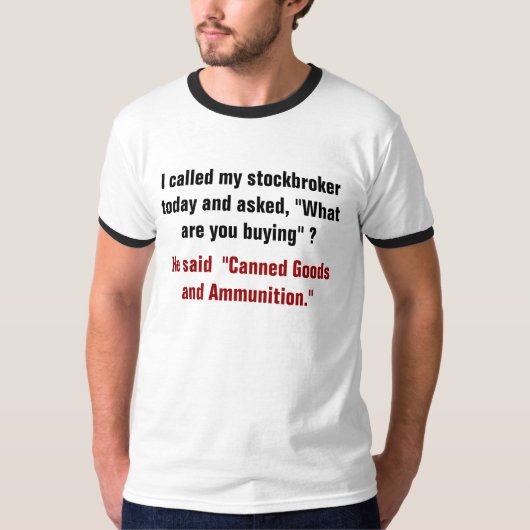 Funny Stock Broker Shirt (Voorkant)