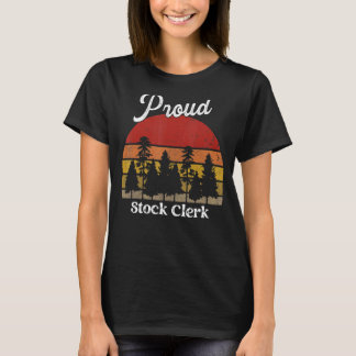Funny Stock Clerk Shirten Job Title Professions T-shirt