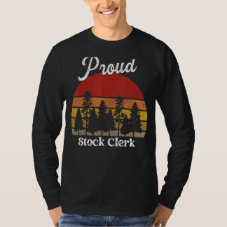 Funny Stock Clerk Shirten Job Title Professions T-shirt